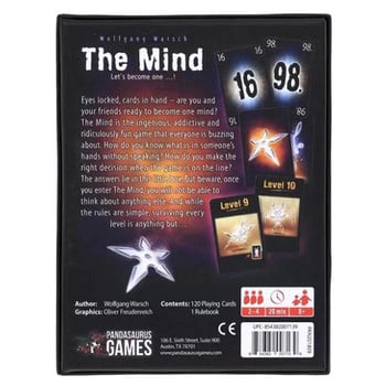 2022 The Mind Card Game Party Puzzle Board Game Team Experience Интерактивна игра