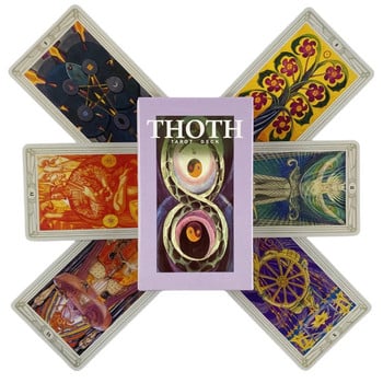 Thoth Tarot Cards A 78 Deck Oracle English Divination Edition Borad Παίζοντας Παιχνίδια