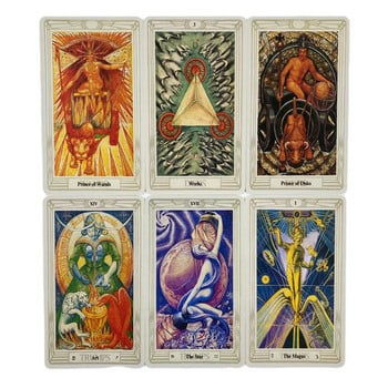 Thoth Tarot Cards A 78 Deck Oracle English Divination Edition Borad Παίζοντας Παιχνίδια