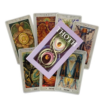 Thoth Tarot Cards A 78 Deck Oracle English Divination Edition Borad Παίζοντας Παιχνίδια