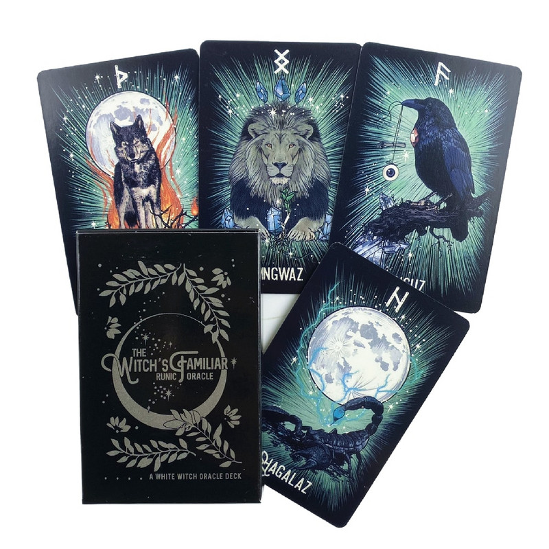 Della Luna Taro kortos iliustruotas leidimas Aukštos kokybės stalo žaidimai, skirti likimo būrimui, vakarėlio pramogoms Oracle Deck
