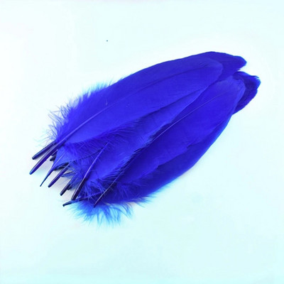 50 buc. Pene naturale de gâscă Pene Artizanat DIY Pene albastre regale Petrecere de nuntă Plumas Fabricare bijuterii Accesorii decorative 13-18CM
