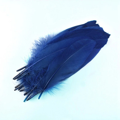 50 buc. Pene naturale de gâscă Pene Artizanat DIY Pene albastre regale Petrecere de nuntă Plumas Fabricare bijuterii Accesorii decorative 13-18CM