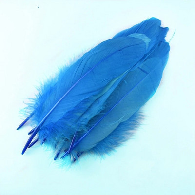 50 buc. Pene naturale de gâscă Pene Artizanat DIY Pene albastre regale Petrecere de nuntă Plumas Fabricare bijuterii Accesorii decorative 13-18CM