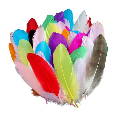 50 buc. Pene naturale de gâscă Pene Artizanat DIY Pene albastre regale Petrecere de nuntă Plumas Fabricare bijuterii Accesorii decorative 13-18CM