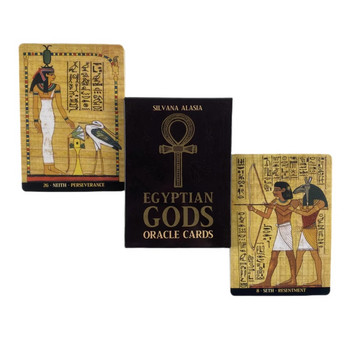 Κάρτες Oracle των Egyptian Gods A 36 Αγγλικά Divination Edition Deck Borad Games