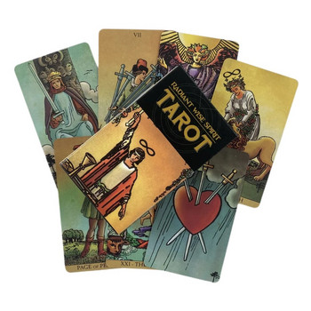 Radiant Wise Spirit Cards Tarot A 78 Rider Deck Oracle English Visions Divination Edition Borad Παίζοντας Παιχνίδια