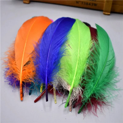 Natura Mentă Verde Gâscă Nagoire Pene pentru artizanat penaj 5-7 inch/13-18CM Bijuterii Accesorii pentru îmbrăcăminte Decorare nuntă