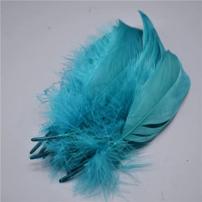 Natura Mentă Verde Gâscă Nagoire Pene pentru artizanat penaj 5-7 inch/13-18CM Bijuterii Accesorii pentru îmbrăcăminte Decorare nuntă