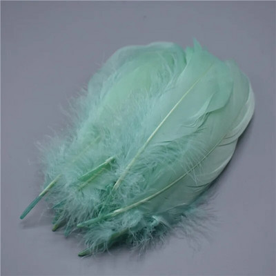 Natura Mentă Verde Gâscă Nagoire Pene pentru artizanat penaj 5-7 inch/13-18CM Bijuterii Accesorii pentru îmbrăcăminte Decorare nuntă