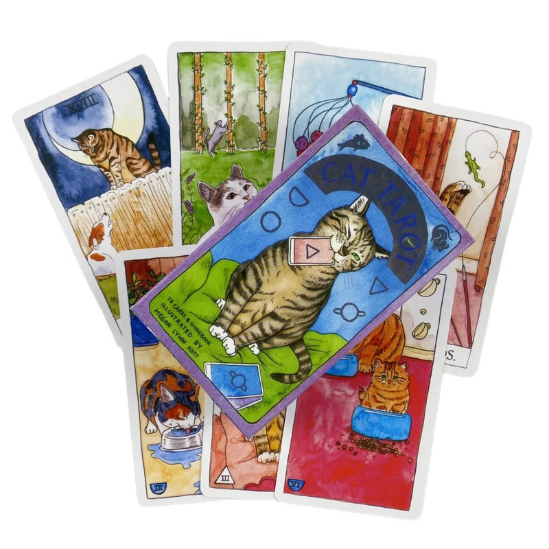 Slatka mačka Tarot karte A 78 špila Oracle English Visions Divination Edition Borad Igranje igara
