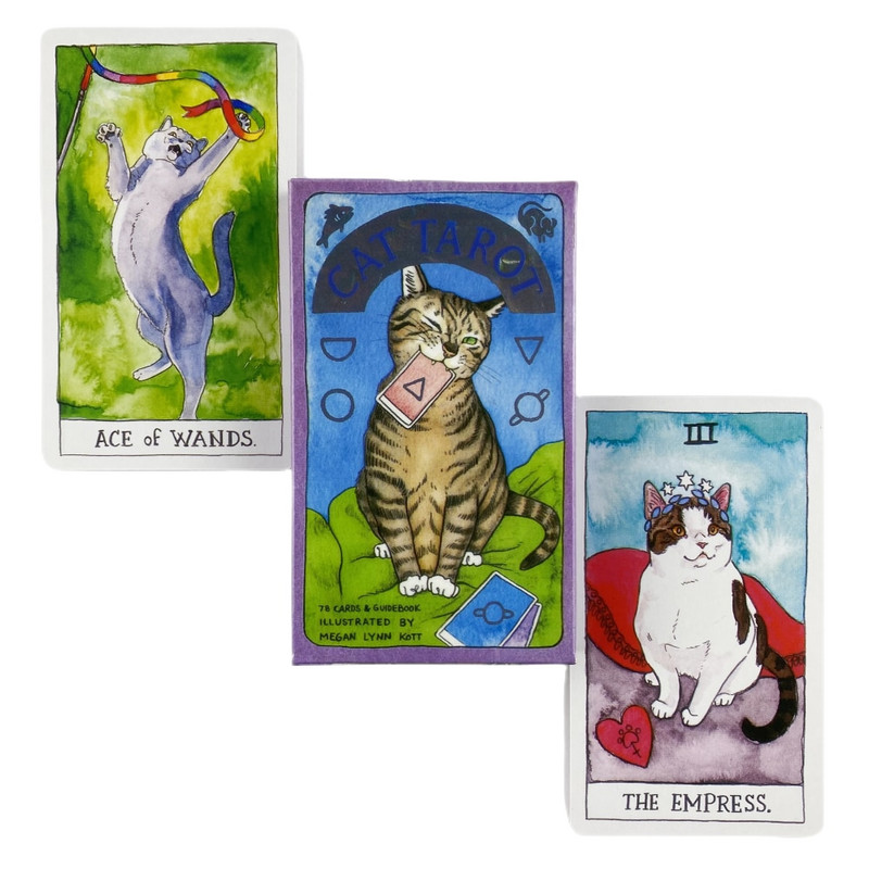 Slatka mačka Tarot karte A 78 špila Oracle English Visions Divination Edition Borad Igranje igara