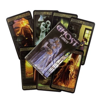 The Evil Moon Cards Tarot Divination Deck English Versions Edition Oracle Board Παίζοντας επιτραπέζιο παιχνίδι μελάνι για πάρτι