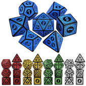 7 tk/komplekt DND täringud D4~D20 mitmepoolsed mitmetahulised servad Dungeoni ja Dragoni lauamängu matemaatika lauaarvuti RPG D&D tarvikute jaoks
