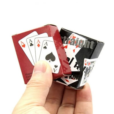 New 1 Piece Mini Cute Poker Cards Playing Game Creative Child Gift Outdoor Climbing Travel Accessories 5.3*3.8cm