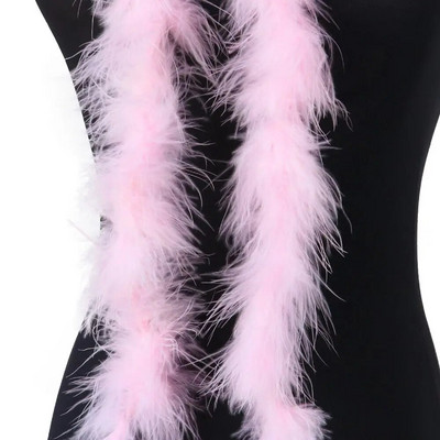 2M 13G Marabou plunksnos Boa Kalėdų eglutė Rožinė kalakuto plunksna ant juostelės Vestuvinė suknelė Skara Dekoratyviniai amatai Plunksnos