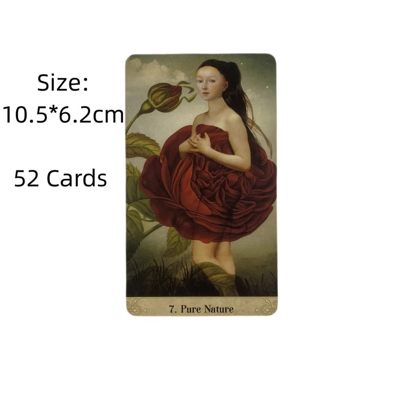 Müstiliste hetkede oraakel kaardid 52 Tarot inglise keele ennustamisväljaande kaardipakiga Boradi mängud
