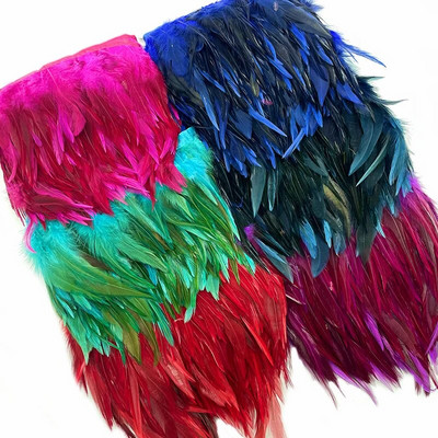 1M/Lot Natural Pheasant Feathers Trim Plume Crafts Christmas Handmade DIY Colored Feather Party Ribbon Wedding Decor Accessories
