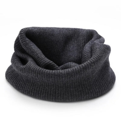 Guler de cașmir bărbați femei guler fals cervical gros lână caldă tricotat elastic toamnă iarnă călătorie în aer liber gât eșarfă bavetă B64