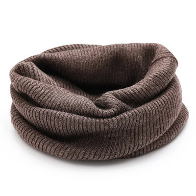Guler de cașmir bărbați femei guler fals cervical gros lână caldă tricotat elastic toamnă iarnă călătorie în aer liber gât eșarfă bavetă B64