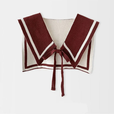 Eșarfă pentru femei, tricot din lână, îngroșă, jachetă exterioară, caldă, stil colegiu, bloc de culoare, vară, cu aer condiționat, pelerina de protecție a gâtului