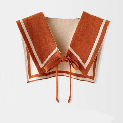 Eșarfă pentru femei, tricot din lână, îngroșă, jachetă exterioară, caldă, stil colegiu, bloc de culoare, vară, cu aer condiționat, pelerina de protecție a gâtului
