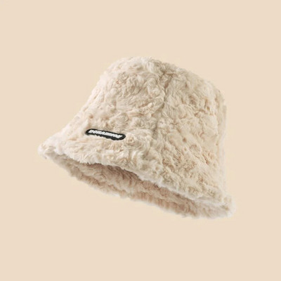 Pahuljasti šeširi od umjetnog krzna Žene Muškarci Jesen Topla mekana zimska kapa Baršunasti ležerni ribarski šešir Modna panama kapa 2023.