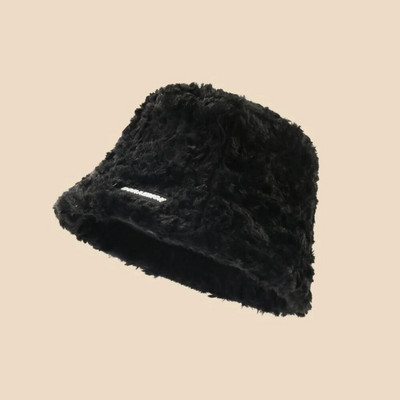 Pahuljasti šeširi od umjetnog krzna Žene Muškarci Jesen Topla mekana zimska kapa Baršunasti ležerni ribarski šešir Modna panama kapa 2023.