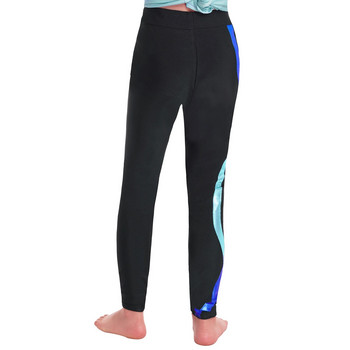 Модни детски панталони за йога за момичета Цветни раирани щампи Клинове за фигурно пързаляне Долнища на панталони Ежедневни еластични спортни тренировъчни панталони