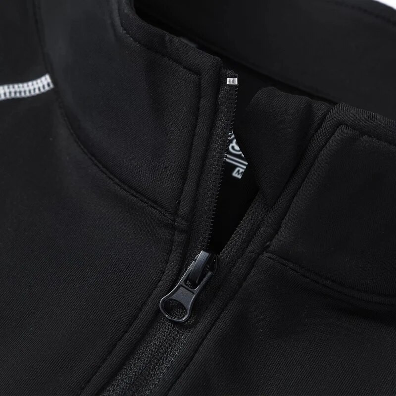 Детско зимно спортно горнище с висока яка Ризи с дълъг ръкав Компресионни клинове Мъжко поларено термобельо Тренировка Втора кожа