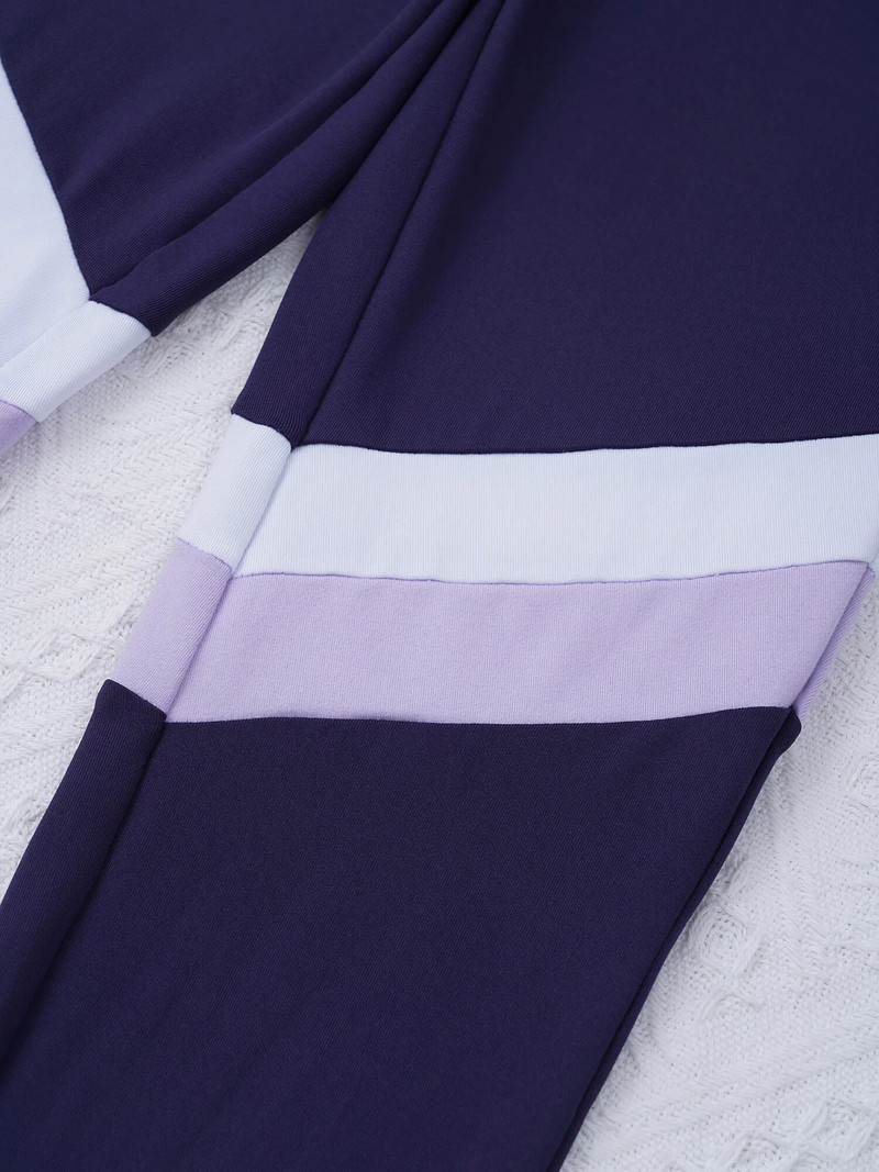 Детски спортен костюм за момичета, облекло за модерни танци, екипи за тренировка, гимнастика, комплект анцуг, суитчър с качулка, горнища и панталони, клинове