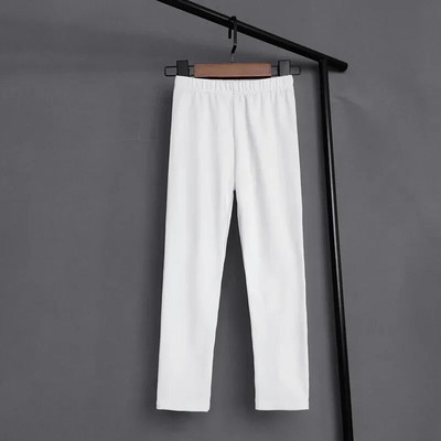 Клинове за момичета Детски плътни бонбонени цветове Еластични панталони Детски тънки клинове за момичета 2-11 години Облекло за момичета