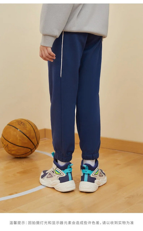 361 градуса детско облекло големи момчета зимни спортове плюшени и удебелени плетени спортни панталони удобни и меки спортни панталони