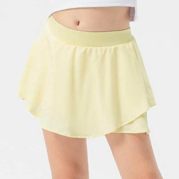 Κορίτσια αθλητική φούστα Παιδική κατά της αμηχανίας Αναπνεύσιμη προπόνηση χορού γιόγκα Τρέξιμο Πεζοπορία τένις Καλοκαιρινά ρούχα για παιδιά MM381