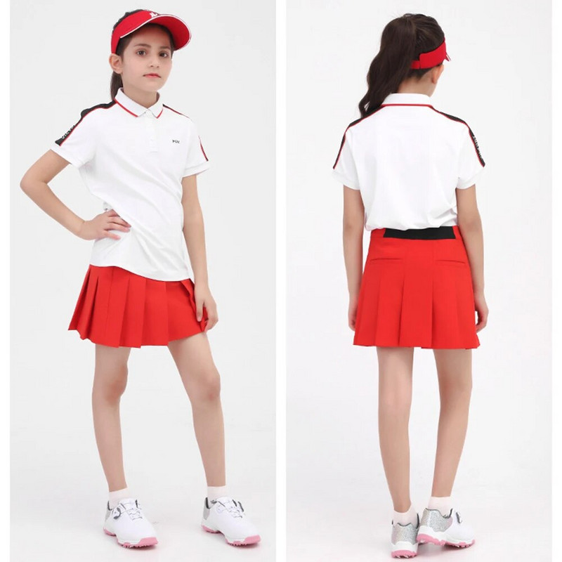 PGM Момиче Голф Къси поли Облекло за фитнес бягане Бадминтон Тенис на маса Къси поли Спортно облекло QZ069