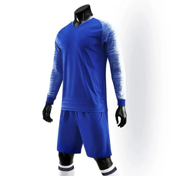 Вратарски фланелки зимен комплект футболни фланелки с дълъг ръкав Мъжка футболна тренировъчна униформа Детска Детска портиерска риза