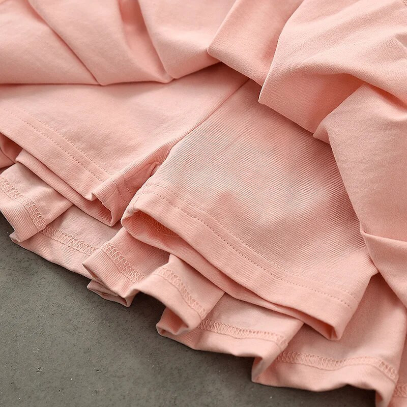 Suvine lühike seelik Naiste plisseeritud seelikud Tüdrukud Tenniskortsid Koolilapsed Tantsutreening Armas laste seelik lühikeste pükstega Ohutus