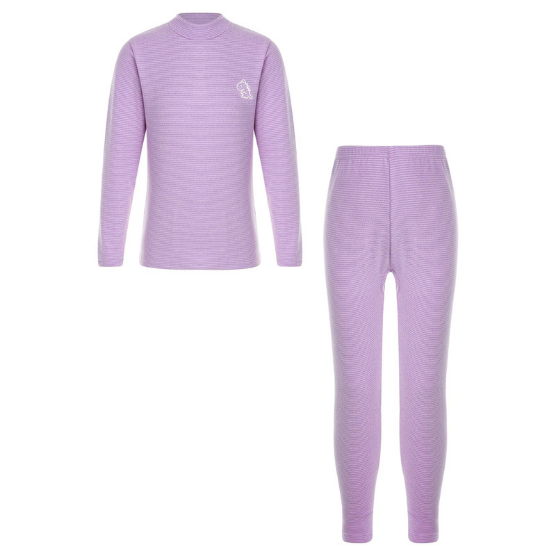 Горещи есенни деца, момичета, момчета Термо спално облекло на райета, тениска с дълъг ръкав, щампа на сладък динозавър, тениска с дълги ръкави и клинове