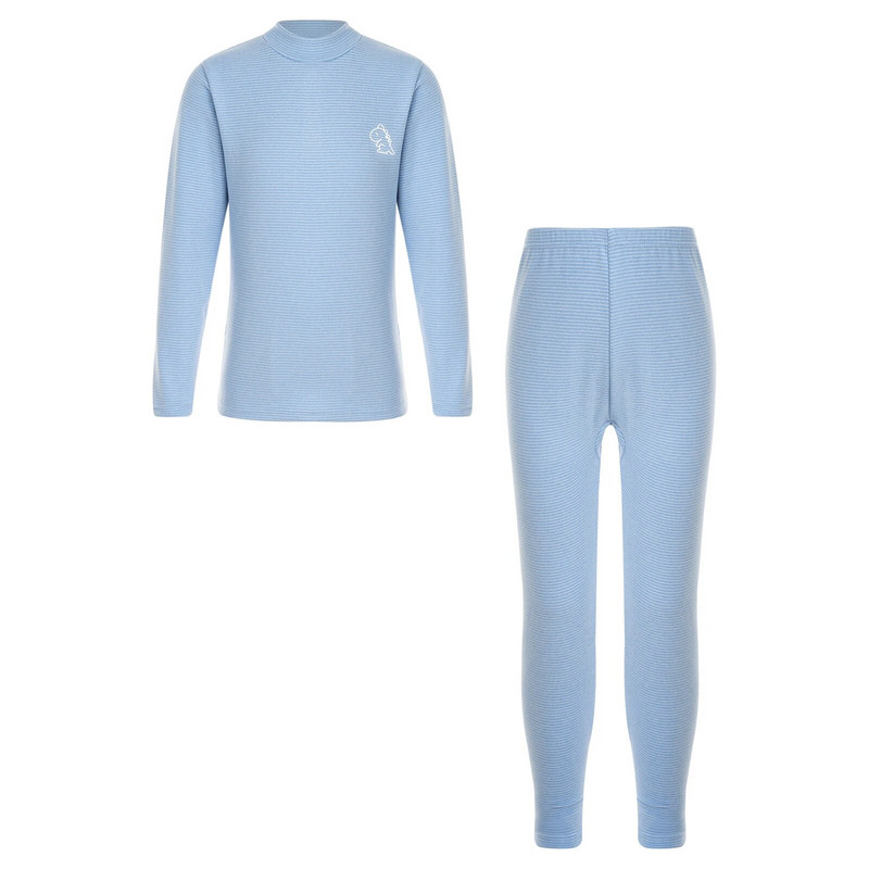 Горещи есенни деца, момичета, момчета Термо спално облекло на райета, тениска с дълъг ръкав, щампа на сладък динозавър, тениска с дълги ръкави и клинове