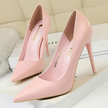 BIGTREE Обувки Дамски помпи Модни обувки на висок ток Черни розови бели обувки Дамски сватбени обувки Дамски обувки на токчета Дамски токчета 2023 г.