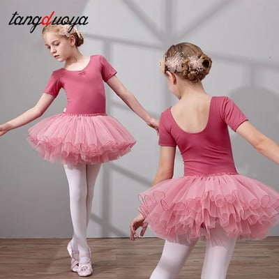 Children Ballet Dress Dance Leotards for Girls Ballet puffy Dance Skirts Kids Ballet Clothes Training Dance Bodysuits
