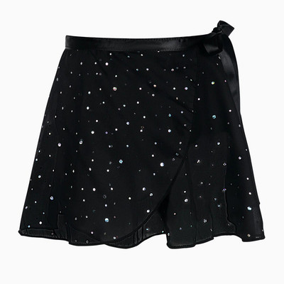 Meiteņu baleta svārki deju aptinuma svārki šifons Sparkly tutu kleitas regulējami deju apģērbi svārki balerīnu deju apģērbi