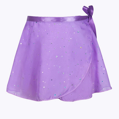 Meiteņu baleta svārki deju aptinuma svārki šifons Sparkly tutu kleitas regulējami deju apģērbi svārki balerīnu deju apģērbi