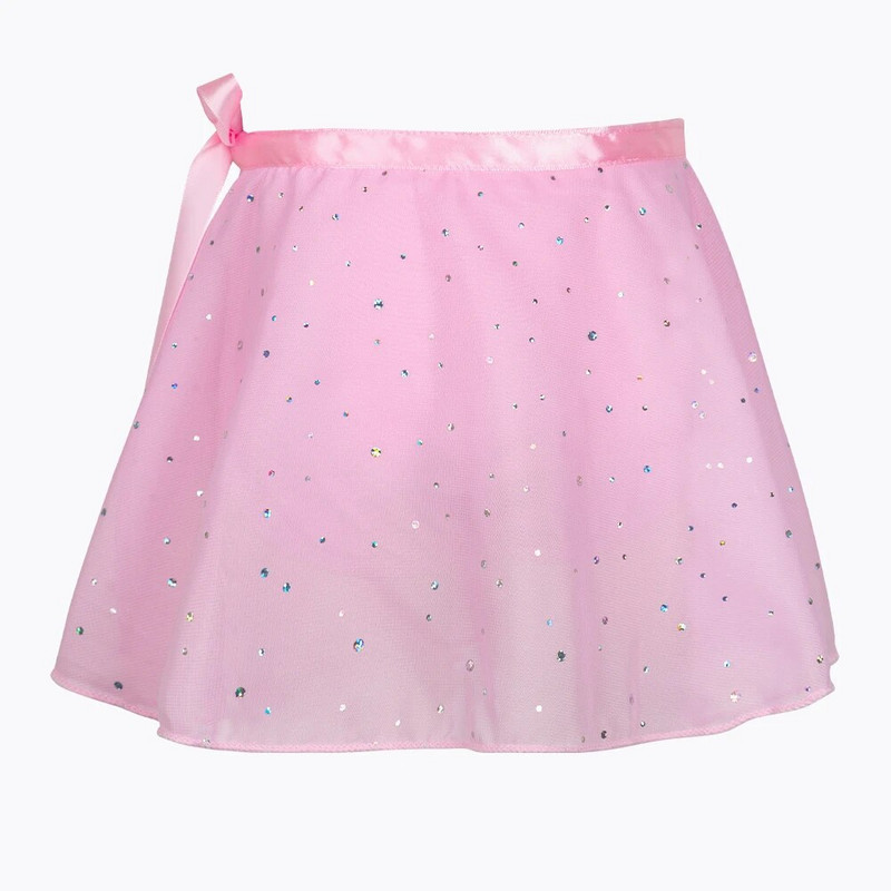 Meiteņu baleta svārki deju aptinuma svārki šifons Sparkly tutu kleitas regulējami deju apģērbi svārki balerīnu deju apģērbi