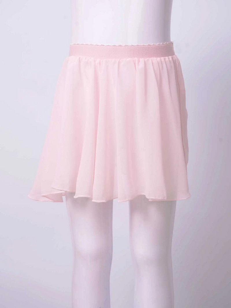 Bērnu meiteņu klasiski šifona baleta deju svārki, elastīgi, sieta aptinumi, bērnu balerīnas treniņu deju triko kleita