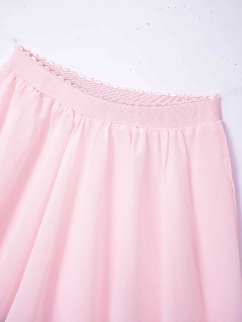 Bērnu meiteņu klasiski šifona baleta deju svārki, elastīgi, sieta aptinumi, bērnu balerīnas treniņu deju triko kleita