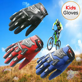 Karstā izpārdošana bērniem pilniem puspirkstiem motociklu cimdi Child Moto Luvas Motocross ādas motociklam Guantes bērnu sacīkšu cimdi