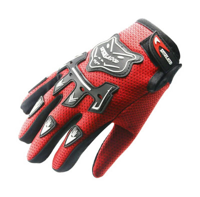 Karstā izpārdošana bērniem pilniem puspirkstiem motociklu cimdi Child Moto Luvas Motocross ādas motociklam Guantes bērnu sacīkšu cimdi