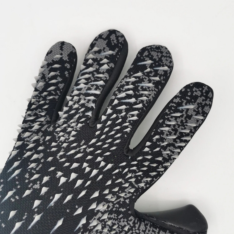 Jauni lateksa futbola vārtsargu cimdi, sabiezināti futbols, profesionālā aizsardzība pieaugušajiem pusaudžu vārtsargu futbolā vārtsargu cimdi