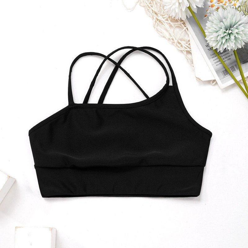 Деца Момичета Спортни екипи от 2 части Спортно облекло Укорочено горнище без ръкави с къси панталони Комплект за тренировка по гимнастика Танцуващо трико